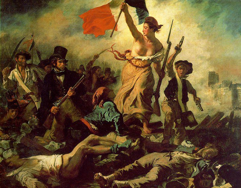 Eugene Delacroix Liberty Leading the People oil painting image